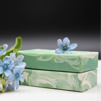 Preview: Naturseife mit Alpakakeratin handgemacht