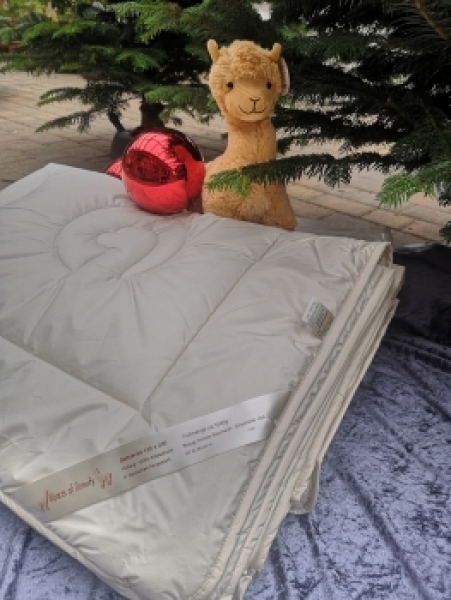 Alpaca Bett, Alpaka Bettdecke aus eigener Wolle