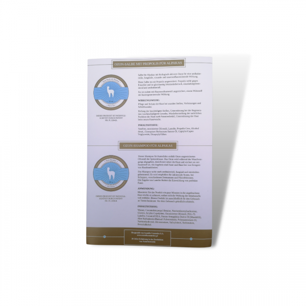 Ozonsalbe für Alpakas Hautpflege